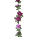vidaXL Guirlandes de fleurs de Noël 6 Pièces violet clair 250 cm