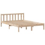 vidaXL Lit bibliothèque sans matelas 140x200 cm bois massif de pin