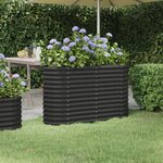 vidaXL Lit surélevé de jardin Acier enduit de poudre Anthracite