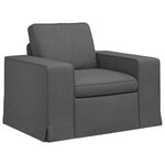 vidaXL Canapé Gris foncé 103 x 80 x 82 cm tissu