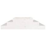 vidaXL Jardinière Blanc 110x110x27 cm Bois massif de pin