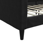 vidaXL Lit de repos noir 80x200 cm tissu