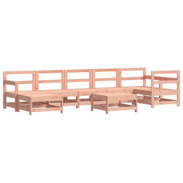 vidaXL Salon de jardin 8 Pièces bois massif douglas