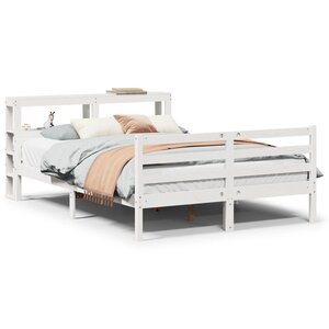 vidaXL Cadre de lit avec tête de lit sans matelas 160x200 cm
