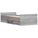 vidaXL Cadre de lit tête de lit et pied de lit sonoma gris 90x200 cm