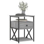 vidaXL Tables de chevet 2 Pièces sonoma gris 40x42x55cm bois d'ingénierie