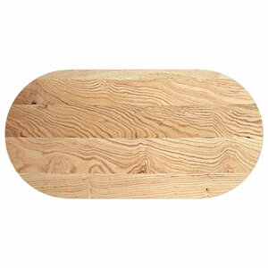vidaXL Dessus de table 120x60x2 cm bois de chêne massif ovale