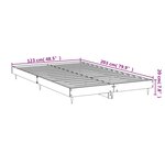 vidaXL Cadre de lit sans matelas sonoma gris 120x200cm bois ingénierie