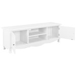 Vidaxl meuble tv blanc 120 x 30 x 40 cm bois
