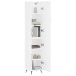 vidaXL Buffet haut Blanc 34 5x34x180 cm Bois d'ingénierie