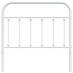 vidaXL Tête de lit métal blanc 100 cm
