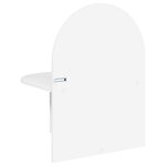 vidaXL Table de chevet Blanc brillant 48 x 49 x 65 cm