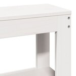 vidaXL Cadre de lit sans matelas blanc 150x200 cm bois de pin massif
