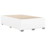 vidaXL Cadre de lit sans matelas blanc similicuir