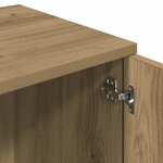 vidaXL Meuble TV chêne artisanal 120x34x37 cm bois d'ingénierie