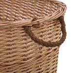 vidaXL Panier à bois de chauffage poignées de transport 88x57x34 cm