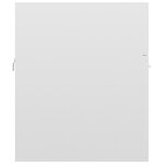 vidaXL Armoire d'évier Blanc brillant 41x38 5x46 cm Bois d’ingénierie