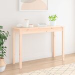 vidaXL Table console 110x40x75 cm Bois massif de pin