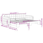 vidaXL Lit de jour avec lit gigogne gris clair 90x200 cm velours