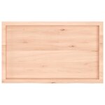 vidaXL Étagère murale 100x60x(2-4) cm bois de chêne massif non traité