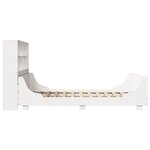 vidaXL Lit bibliothèque sans matelas blanc 140x200 cm bois massif