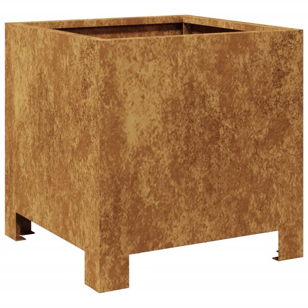 vidaXL Jardinière 30x30x30 cm acier corten