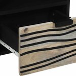 vidaXL Cabinet TV Blanc 70 x 33 x 46 cm bois de manguier massif