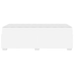 vidaXL Cadre de lit avec matelas Blanc 90 x 190 cm tissu