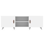 vidaXL Meuble TV blanc 150x30x50 cm bois d'ingénierie