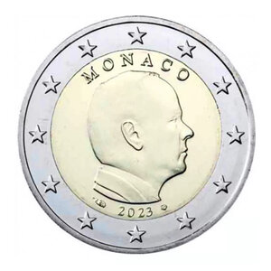 2 euros Monaco 2023 face nationale - Albert II.
