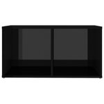 vidaXL Meubles TV 4 Pièces Noir brillant 72x35x36 5 cm Aggloméré