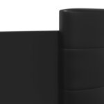 vidaXL Cadre de lit avec tête de lit noir 135x190 cm bois d'ingénierie