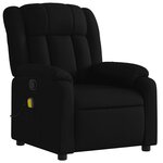 vidaXL Fauteuil de massage inclinable noir tissu