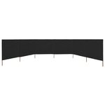 vidaXL Paravent 6 panneaux Tissu 800 x 120 cm Noir