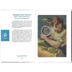 2 euros commémorative Saint Marin 2020 - Tiepolo en coffret BU.