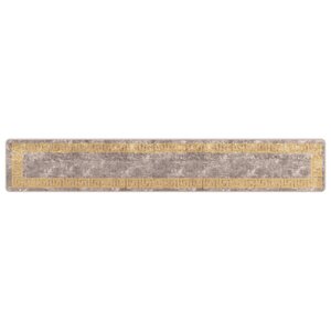 vidaXL Coureur de Tapis MARSA Gris 50 x 300 cm Polyester et PVC