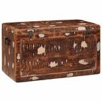 vidaXL Boîte de Rangement Multicolore bois de récupération massif
