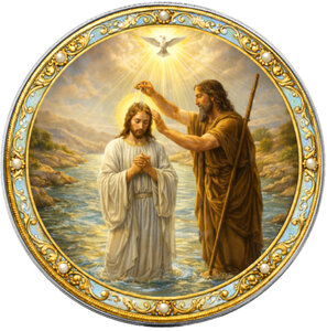 Monnaie BAPTISM OF JESUS Mysteries of the Rosary 1 Oz Argent 1$ USA 2026