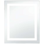 vidaXL Miroir à LED pour salle de bains et capteur tactile 50x60 cm