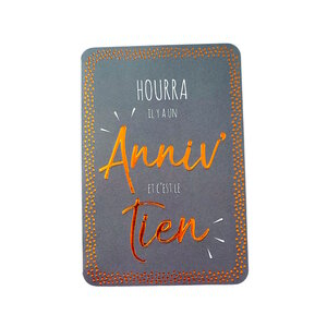 Carte De Voeux - Anniversaire - Hourra Il y a Un Anniv' Et C' Est Le Tien