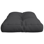 vidaXL Coussin de palette noir 70x40x12 cm tissu
