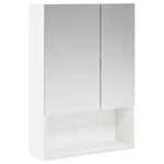 vidaXL Armoire Miroir de Salle de Bain Blanc 50 x 14 5 x 70 cm