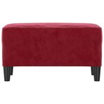 vidaXL Banc Rouge bordeaux 70x35x41 cm Velours