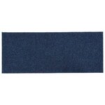 vidaXL Tapis d'escalier autocollants Rectangulaire 15 Pièces 60x25cm Bleu