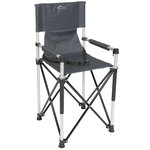 Bo-Camp Chaise haute pliable pour enfants Aluminium Gris
