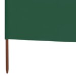 Vidaxl paravent 6 panneaux tissu 800 x 80 cm vert