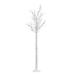vidaXL Sapin de Noël 180 LED blanc chaud Saule 1 8 m Int/Ext