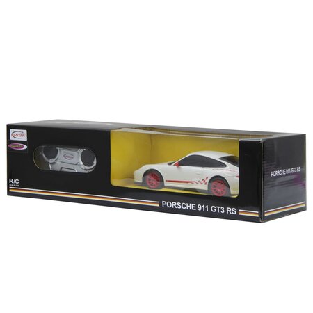 JAMARA Voiture télécommandée Porsche GT3 RS 1:24 Blanc - La Poste