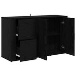 vidaXL avec tiroir Chêne noir 100 x 33 x 59 5 cm Bois d'ingénierie