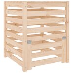 vidaXL Composteur 63 5x63 5x77 5 cm Bois massif de pin